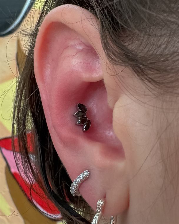 Conch com joia preta